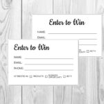 Enter To Win Template Printable Fillable Enter To Win Etsy Template Printable Lettering Enter To Win