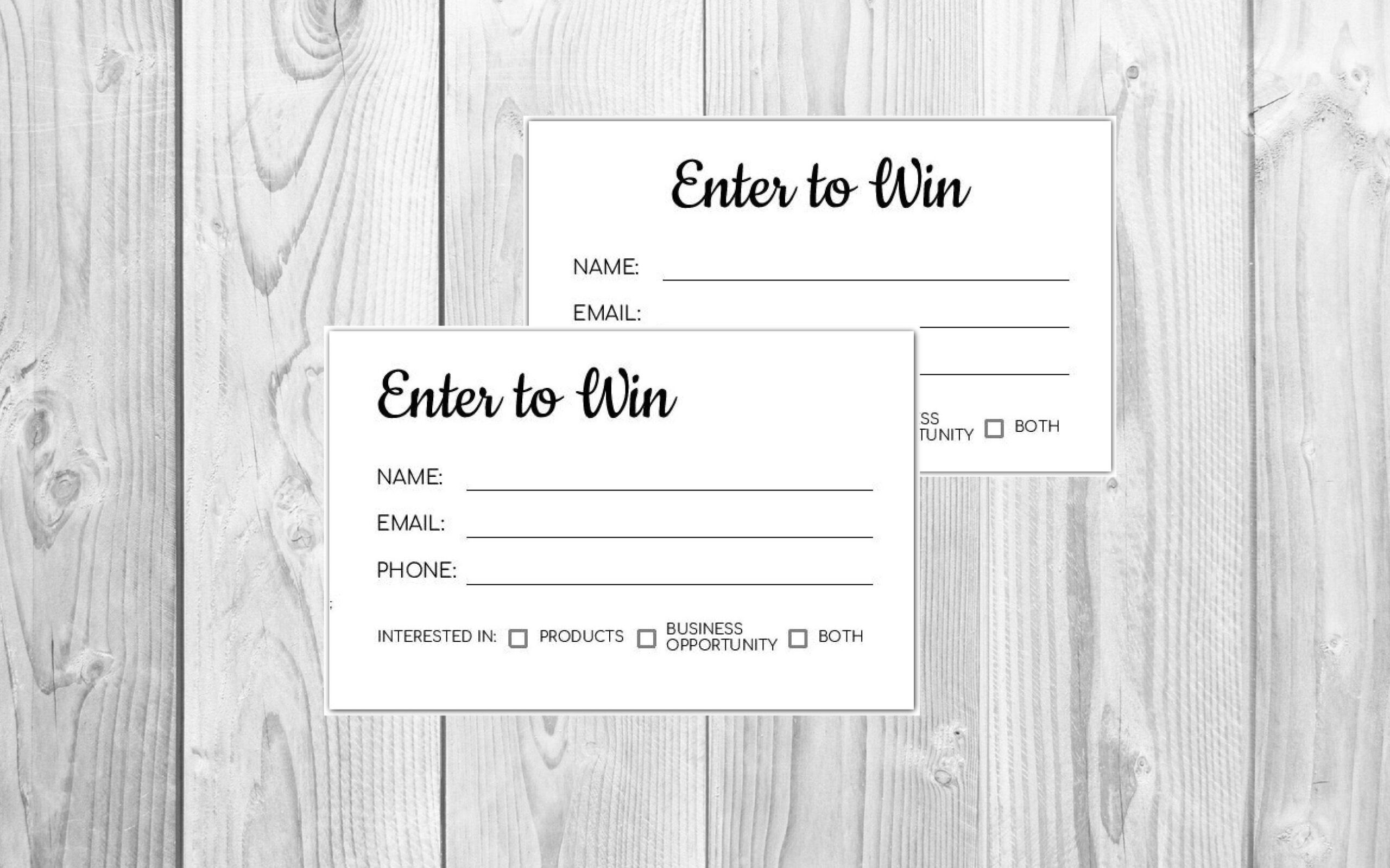 Enter To Win Template Printable Fillable Enter To Win Etsy Template Printable Lettering Enter To Win