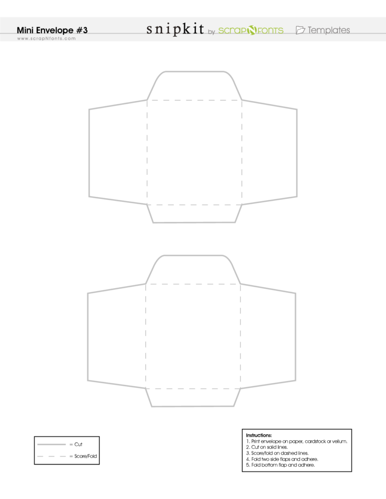 Envelope Template Mini Envelopes Template Envelope Template Envelope Design Template Fillable