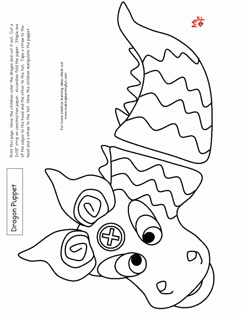 Free Printable Dragon Craft Template Fillable Form 2023