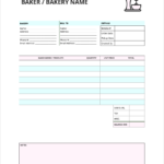 Free Bakery Invoice Template PDF WORD EXCEL