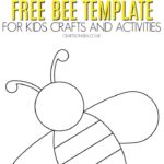 FREE Bee Template Printable PDF Bee Template Bee Crafts For Kids Arts And Crafts For Kids