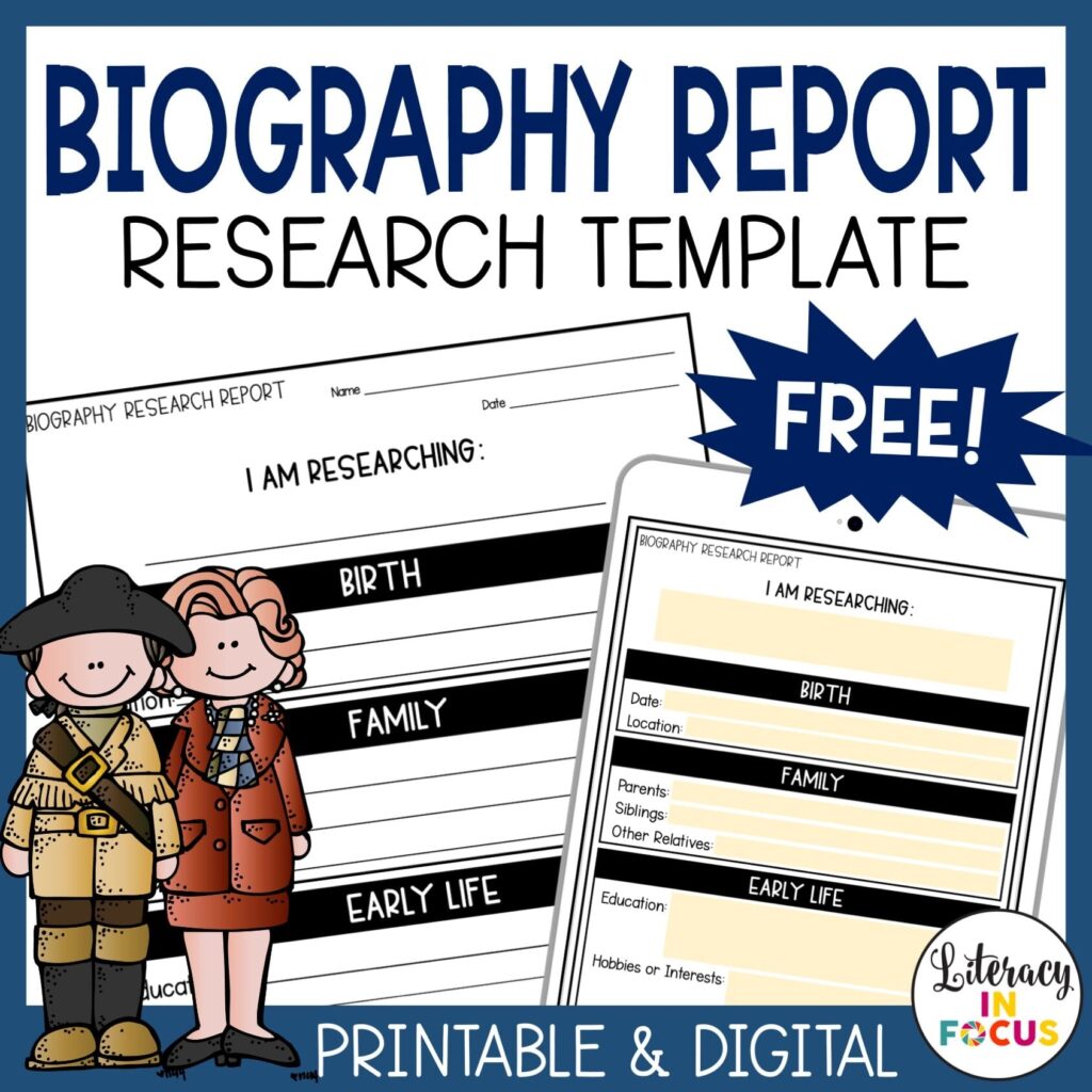 Printable Biography Template