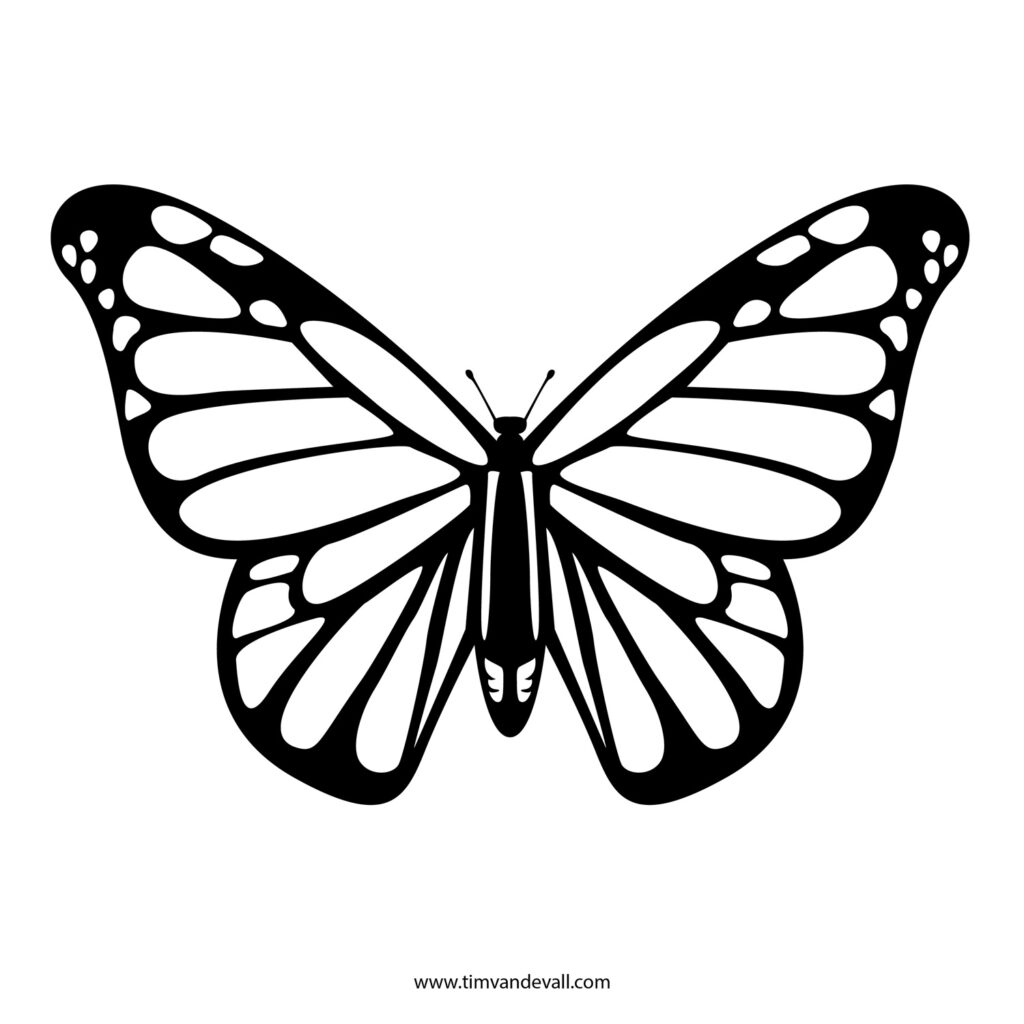 Butterflies Template Printable