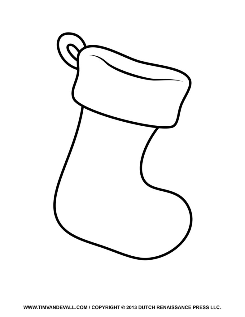 Printable Christmas Stocking Template