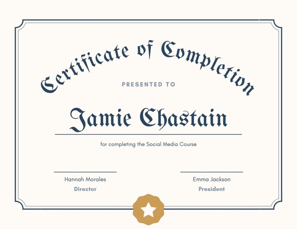 Diploma Template Printable