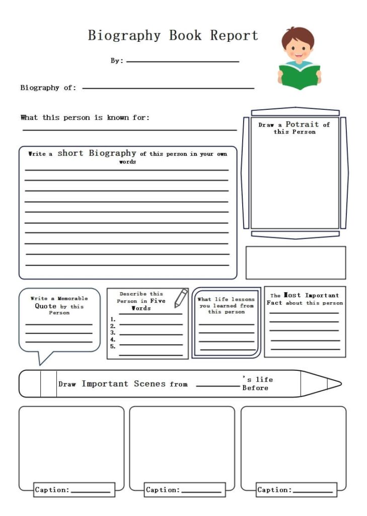 Printable Biography Template