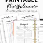 Free Fitness Planner Instant Download Printable Instant Download Printables