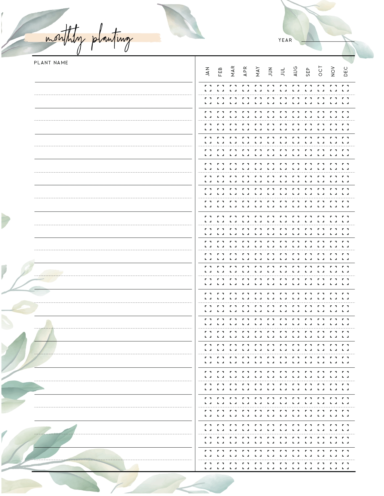 Free Garden Planner Printable World Of Printables