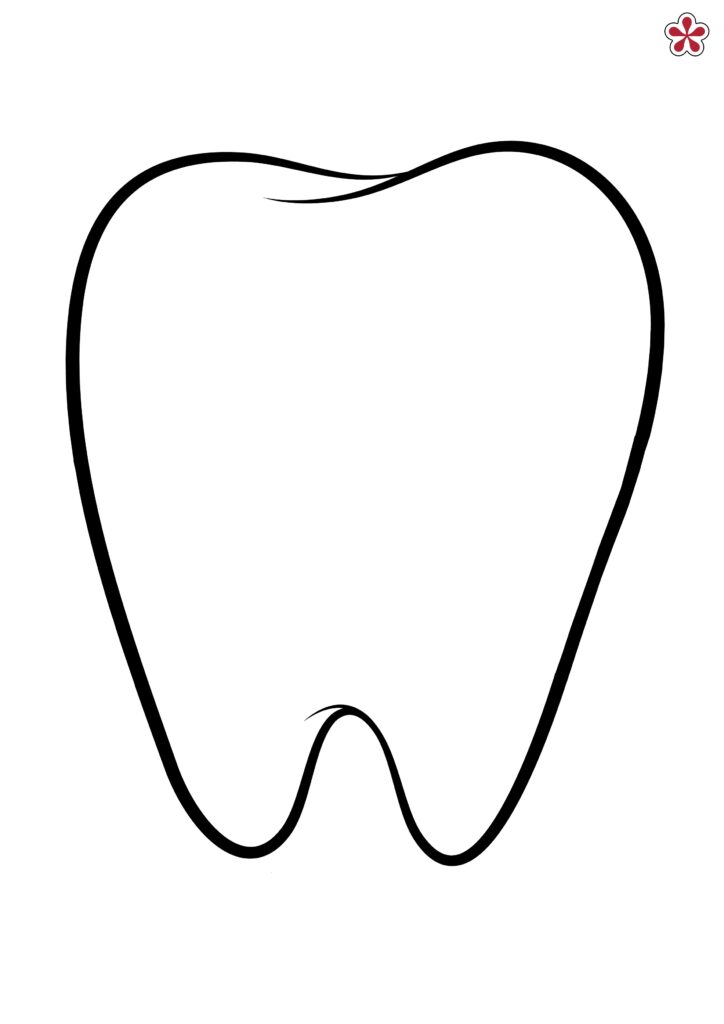 Preschool Printable Tooth Template