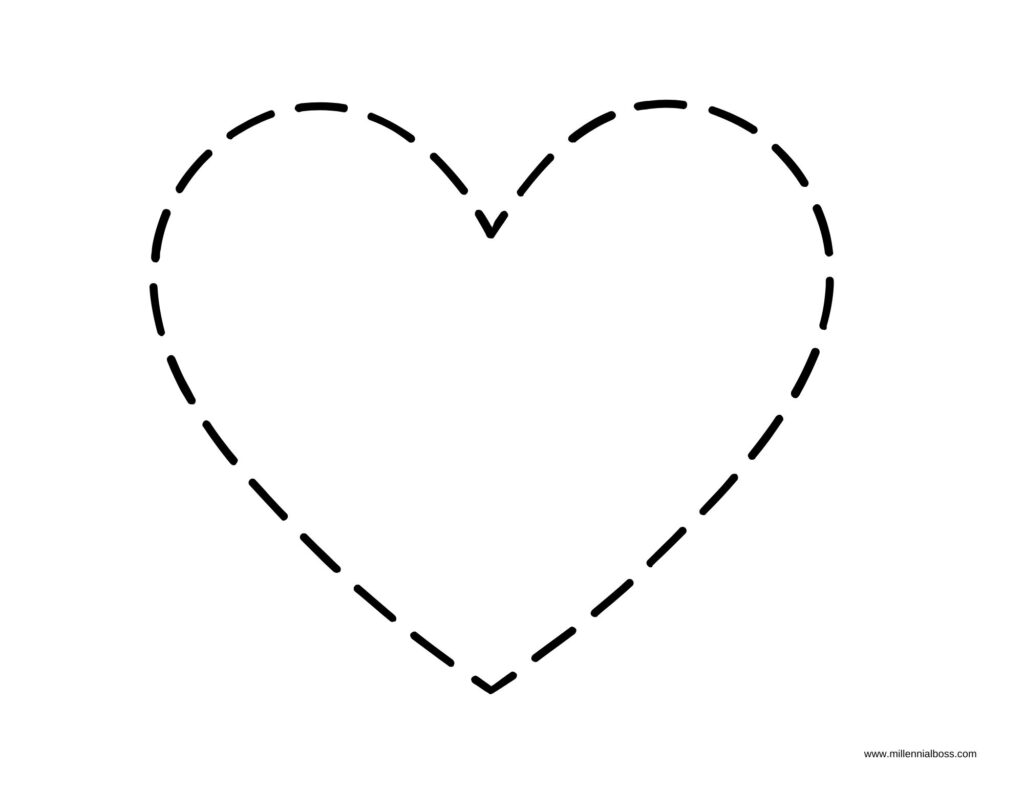 Full Page Heart Template Printable