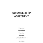 Free Home Co Ownership Agreement Template In Google Docs Word Apple Pages Format Download Template