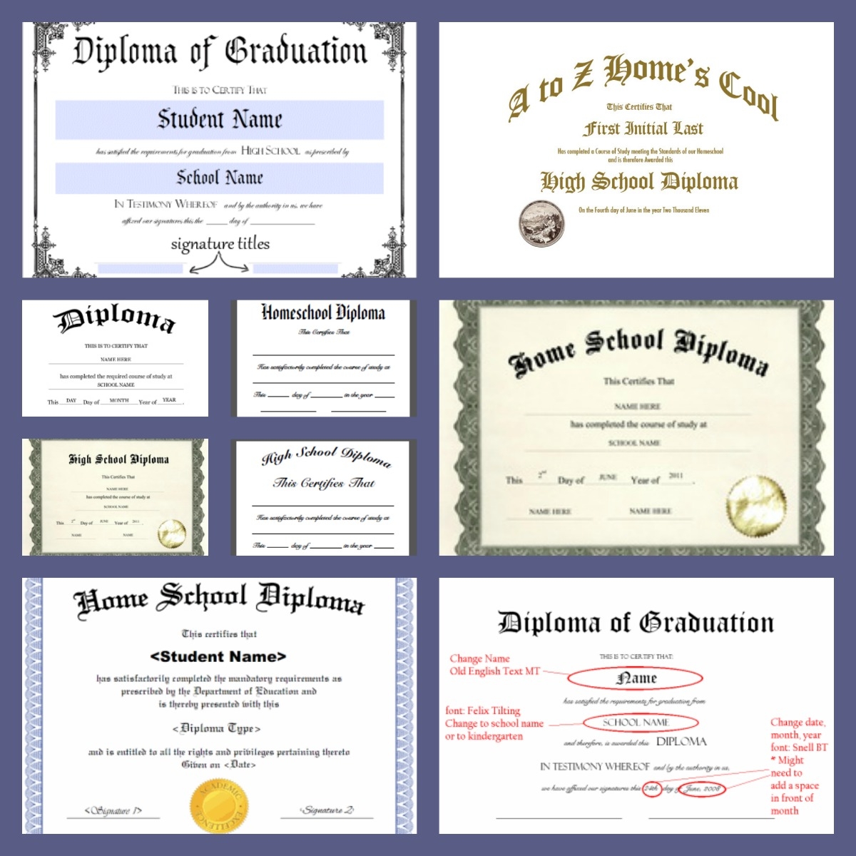 Free Homeschool Diploma Forms Online A Magical Homeschool