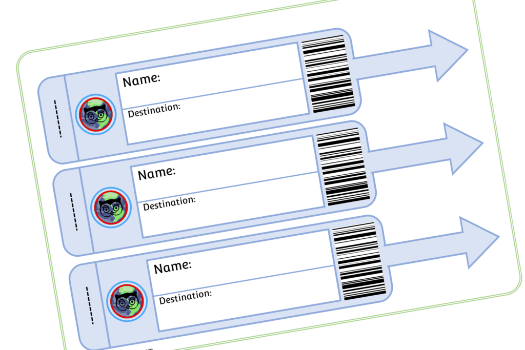 Luggage Tag Template Printable