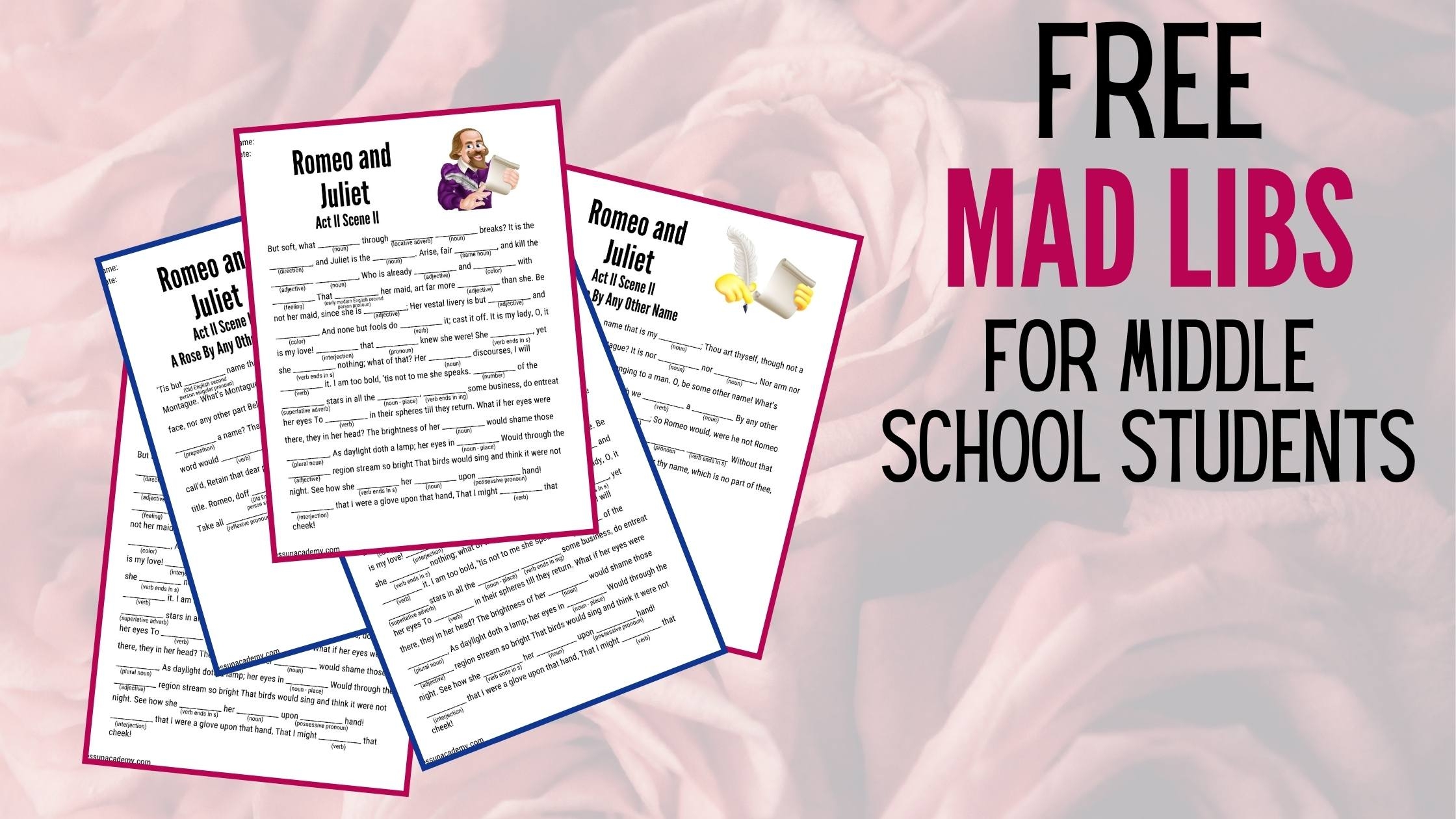 Free Mad Libs For Middle School Students Hess Un Academy