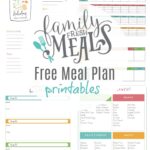 Free Meal Plan Printables Family Fresh Meals