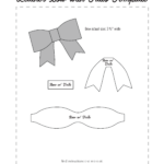 FREE No Sew Leather Or Felt Bow Template Download At Www rsherwooddesign Moldes De La os Sentiu Arcos Arcos De Beb s