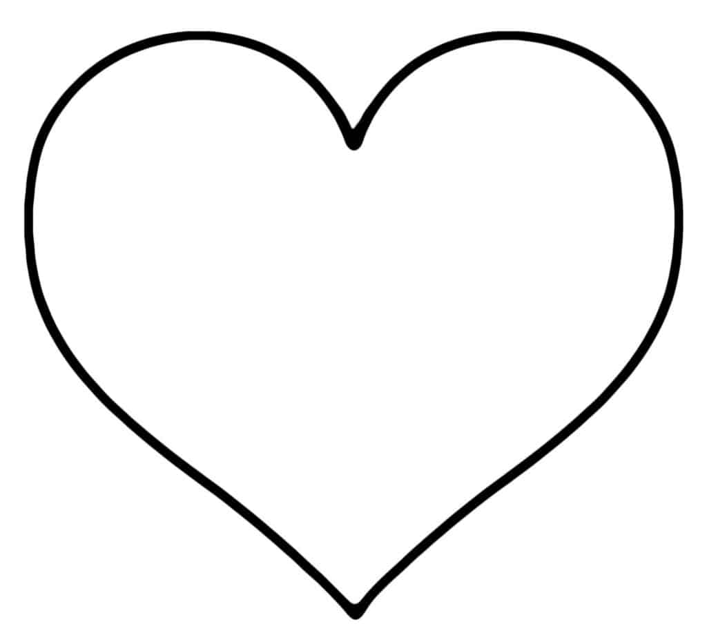 Medium Heart Template Printable