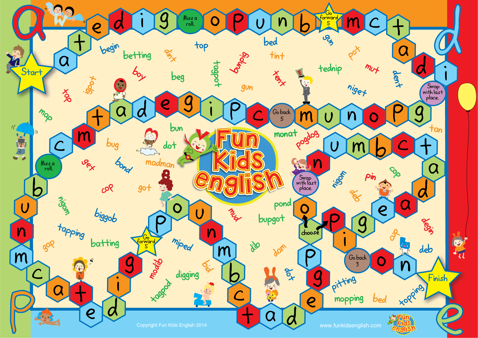Free Phonics Board Games Children s Songs Children s Phonics Readers Children s Videos Free Educational Materials Reading ABCs Alphabet Free Printables Free Flashcards And Much More Fun Kids English Children s English Learning