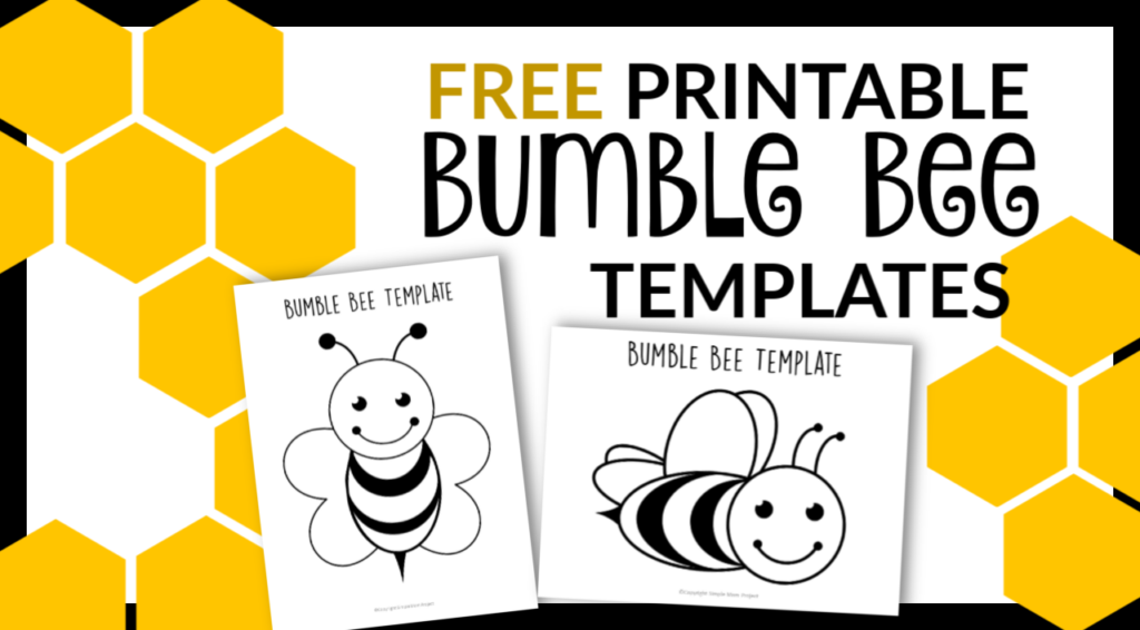 Printable Bee Template