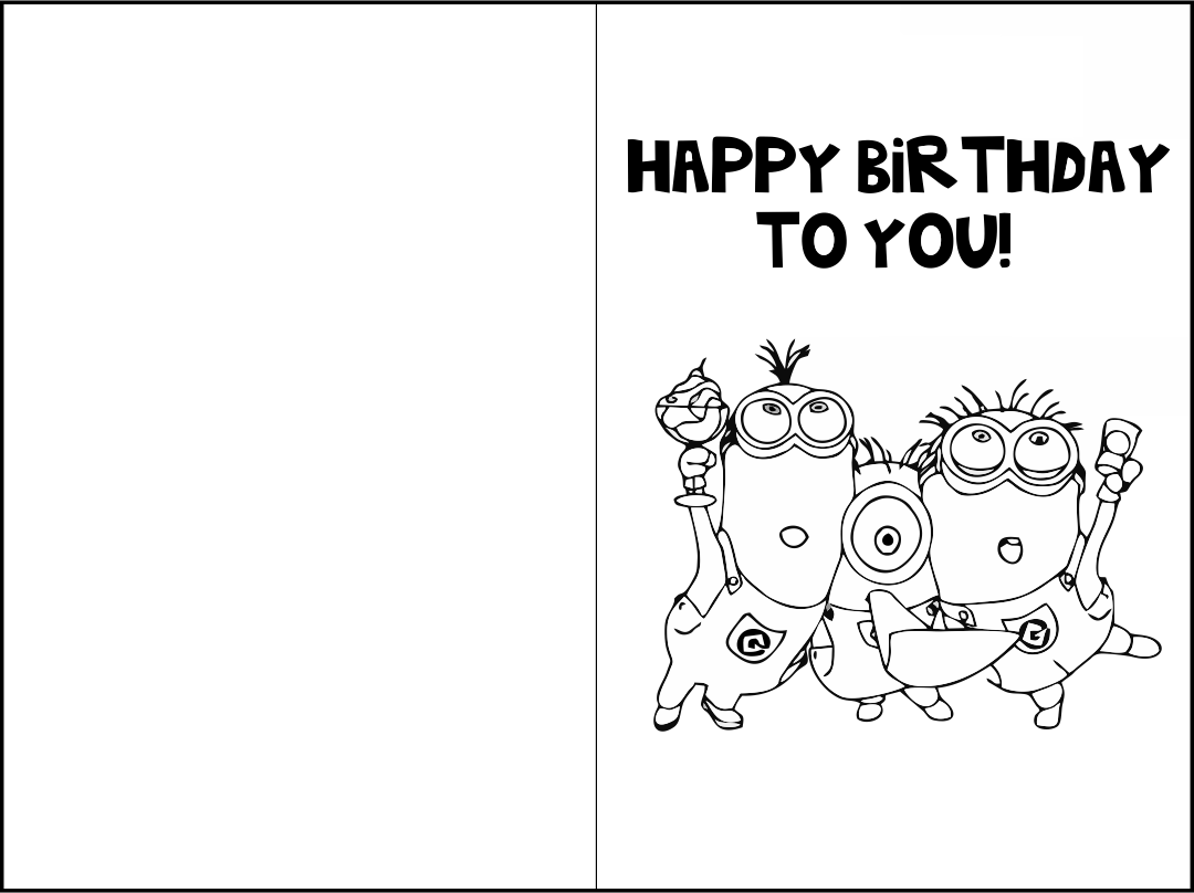 Free Printable Birthday Cards To Color My Amusing Adventures