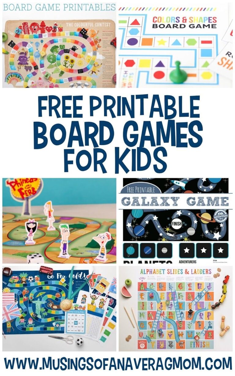 Free Printable Board Games Printable Board Games Free Games For Kids ...