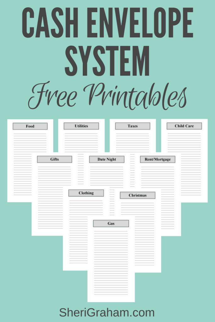 Downloadable Template Free Free Printable Cash Envelope Tracker