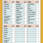 Free Printable Cruise Planner