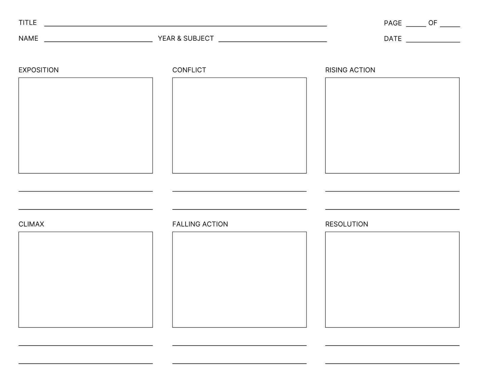 Free Printable Customizable Storyboard Templates Canva