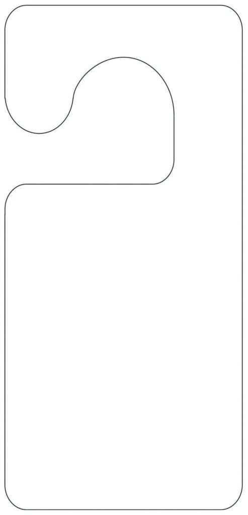 Door Hanger Template Free Printable