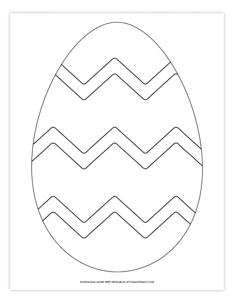 Free Printable Easter Egg Coloring Pages Easter Egg Template