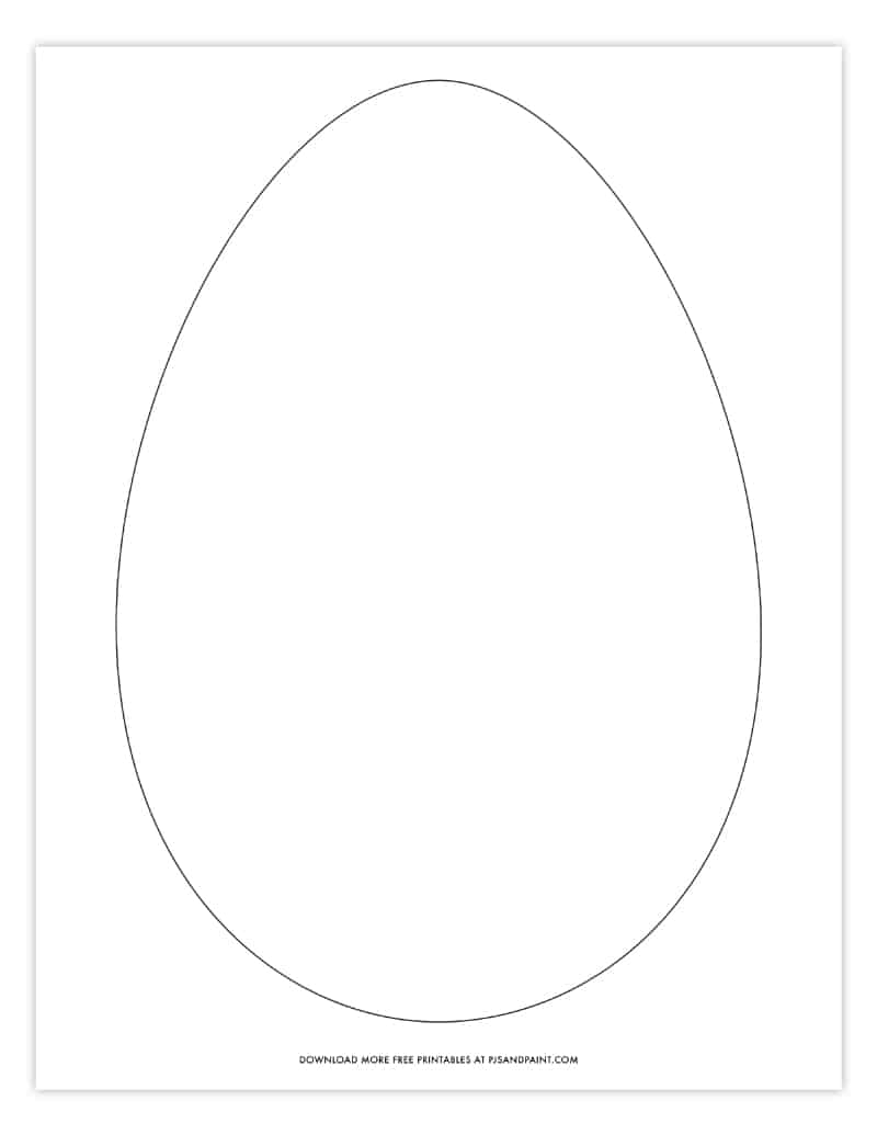 Free Printable Easter Egg Coloring Pages Easter Egg Template