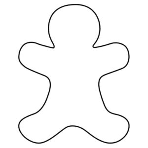 Large Printable Gingerbread Man - Free Printable Gingerbread Man Template Daily Printables 1 300x300 