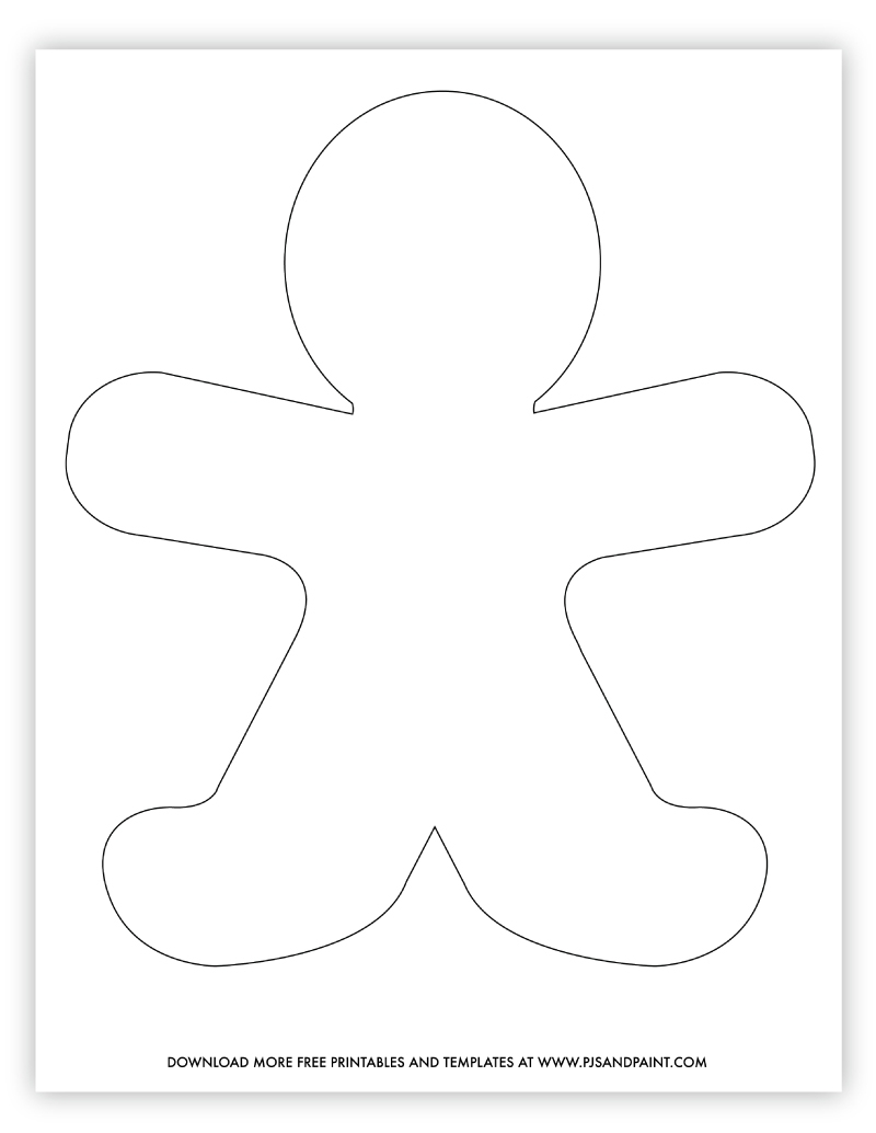 Free Printable Gingerbread Man Template Pjs And Paint - Fillable Form 2024