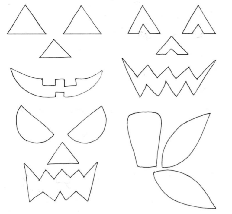 Free Printable Halloween Templates - Free Printable Halloween Templates Easy Kids Craft 768x710 