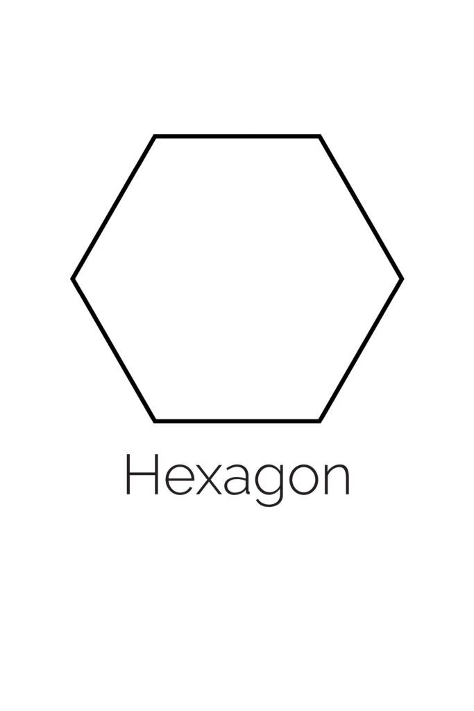 Free Printable Hexagon Template