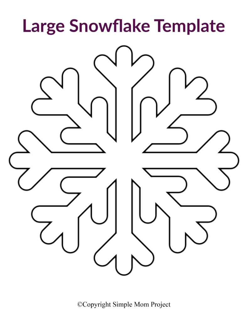 Snowflake Template Printable Free