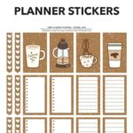Free Printable Planner Stickers For Coffee Lovers Free Printable Planner Stickers Printable Planner Stickers Happy Planner Stickers