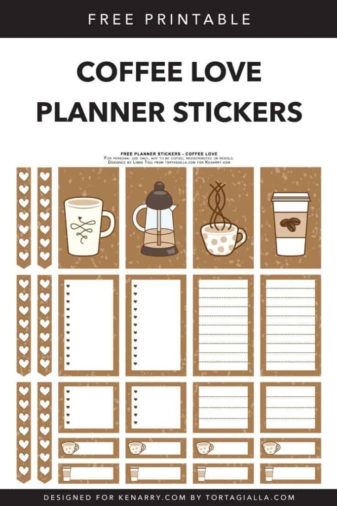 Free Printable Stickers Planner