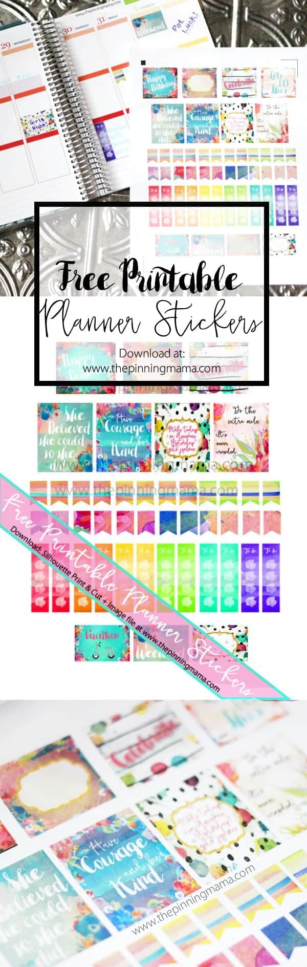 Free Printable Planner Stickers The Pinning Mama