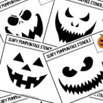 Free Printable Pumpkin Face Stencils Homemade Heather