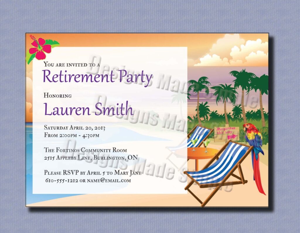 Free Printable Retirement Flyer Templates