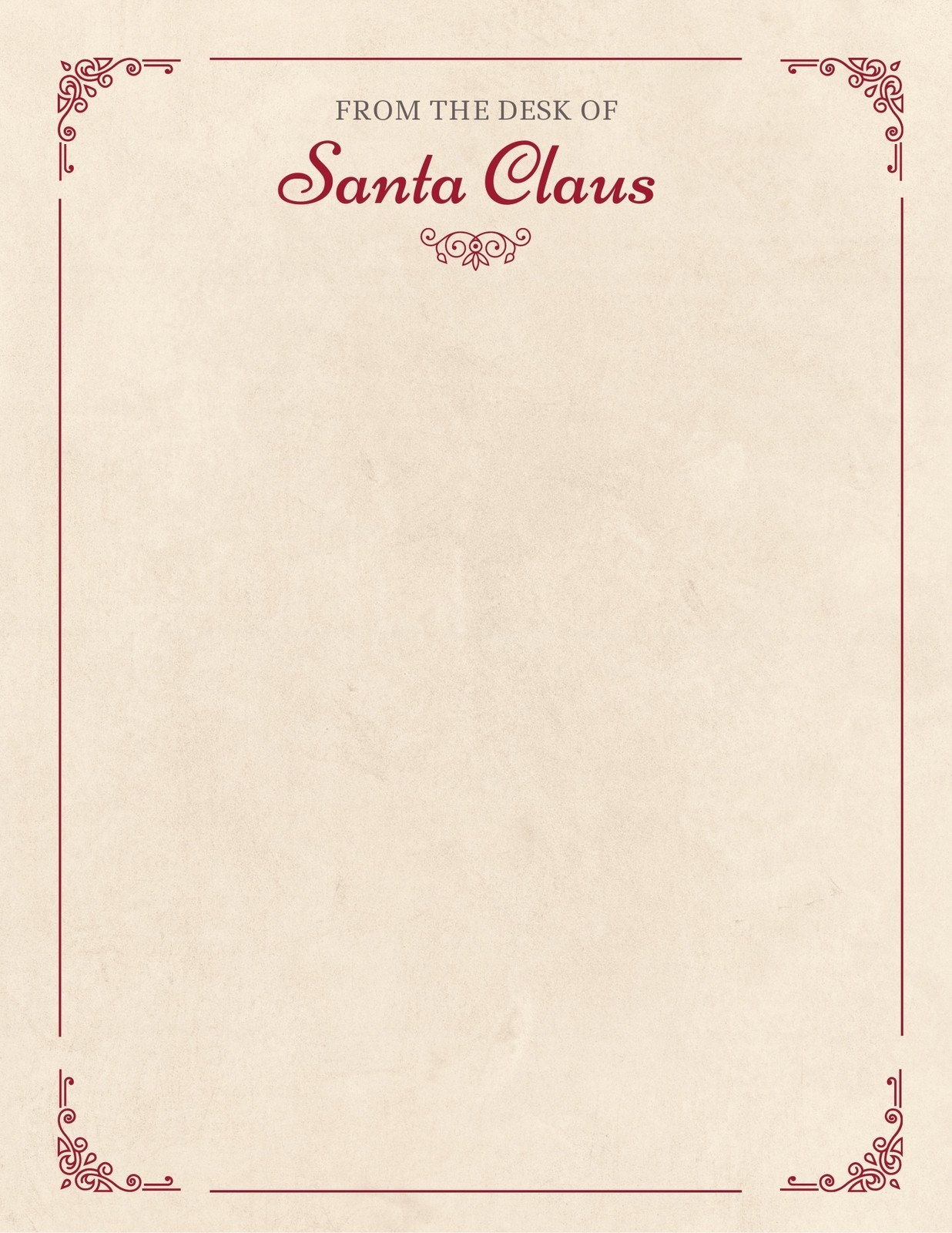 Free Printable Santa Letter Templates You Can Customize Canva ...