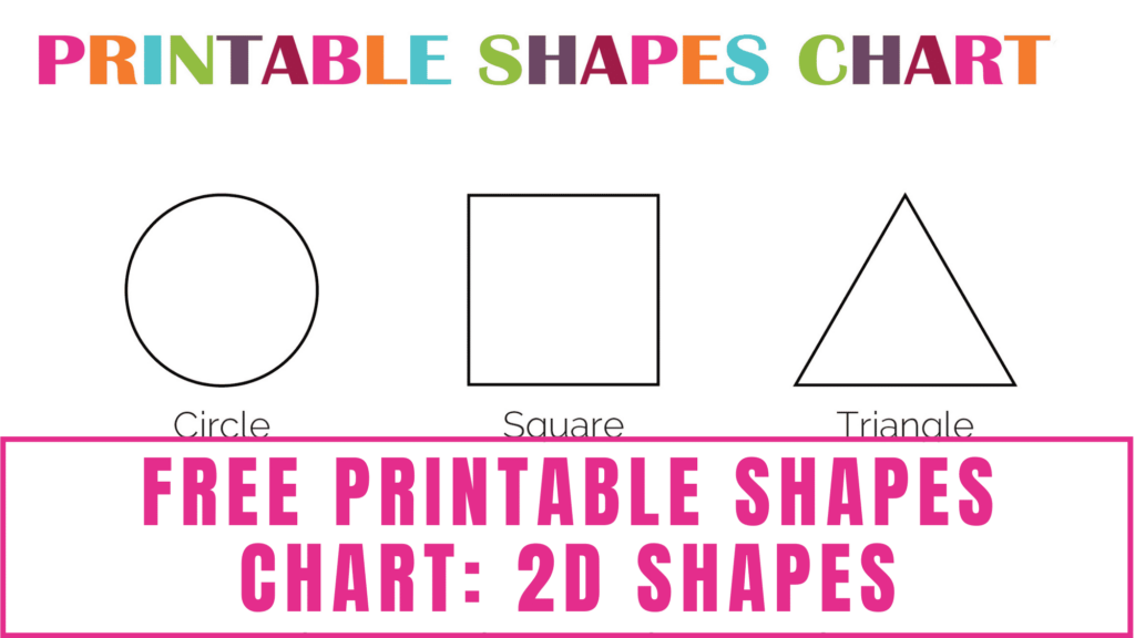 Free Printable Shapes Chart 2D Shapes Freebie Finding Mom