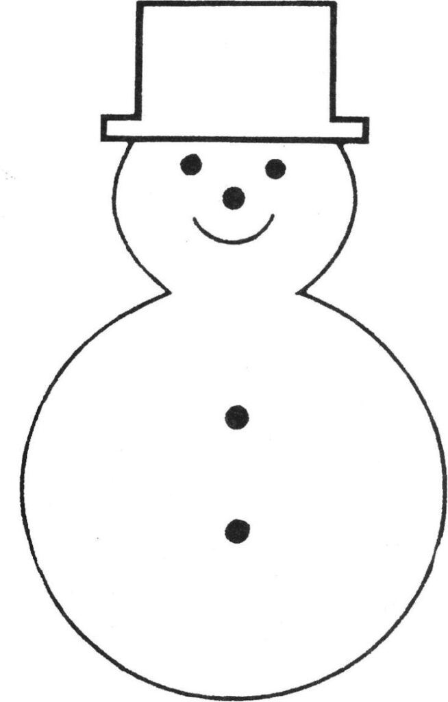 Printable Snowman Template