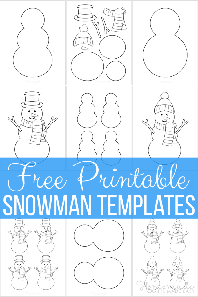 Printable Snowman Template