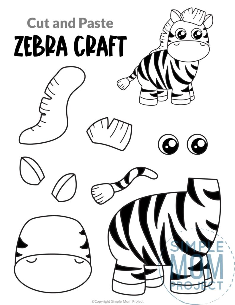 Zebra Template Printable