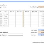 Free Timesheet Templates For 2023 Excel PDF Word