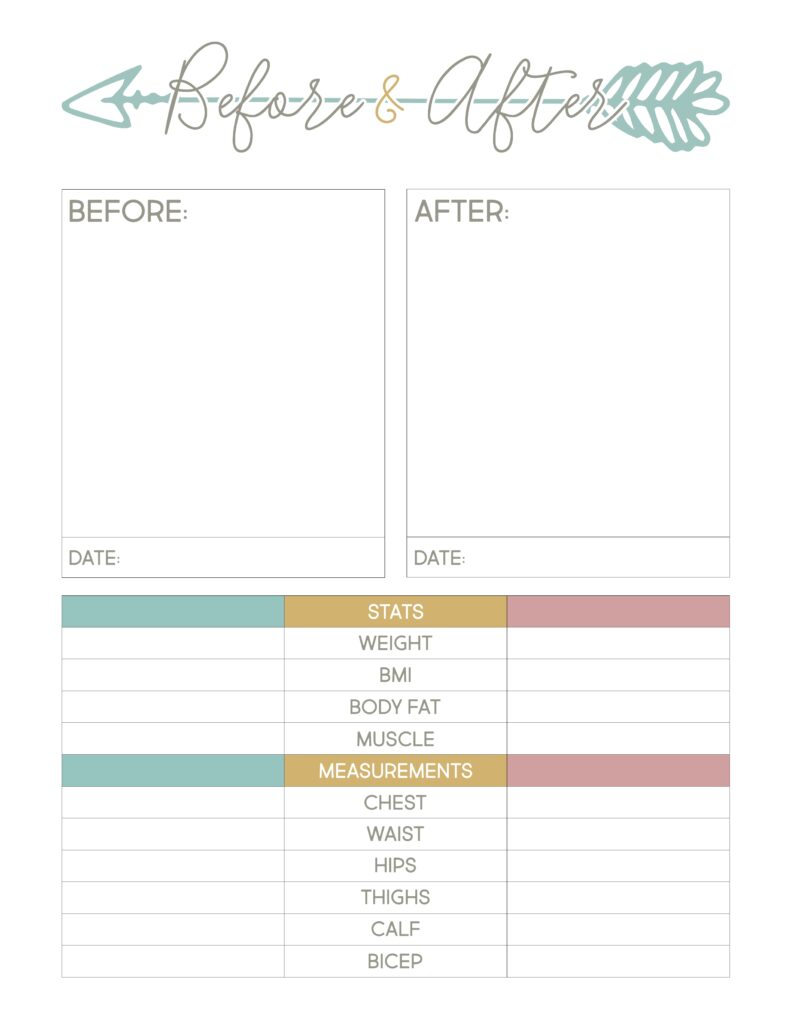 Weight Loss Planner Printable