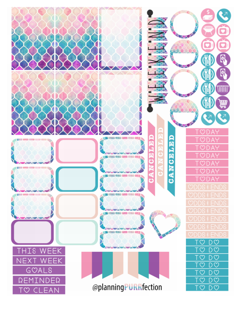 Free Printable Stickers Planner